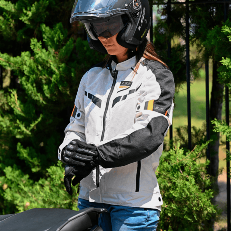 Campera Ls2 Garda Air Mujer Negra / Gris
